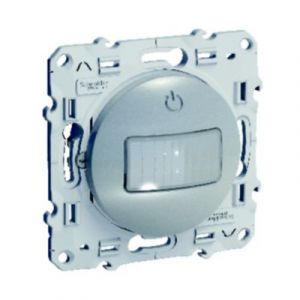 Interrupteur détecteur de présence et de mouvement Schneider Electric Odace aluminium