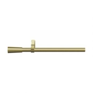 Kit de tringle à rideau extensible simple embout cône Elasa effet laiton doré 120/210cm Ø16/19mm GoodHome