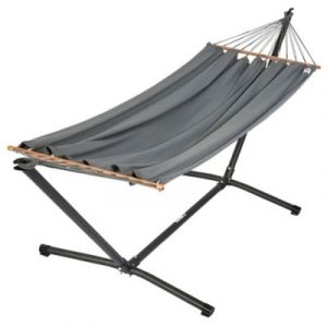 Set hamac Metalik Kolor anthracite 300 x 100 x 95 cm Jobek + support acier
