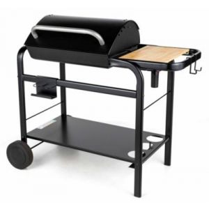 Barbecue charbon de bois Jaffa Somagic acier noir