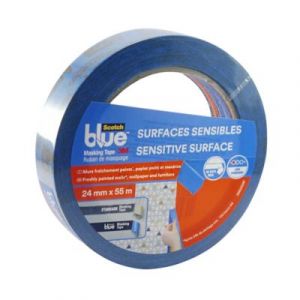 Ruban de masquage pour surfaces sensibles 55 m x 24 mm - 1 rouleau