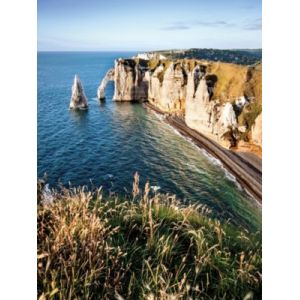 Toile imprimée falaises D'Etretat Dada Art montée sur châssis bois en pin 60x80 cm