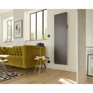Radiateur électrique double coeur de chauffe Noirot Radiasoft gris 1500 W vertical