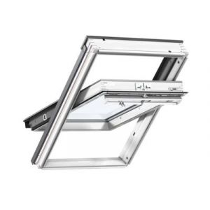 Fenêtre de toit à rotation VELUX Confort Whitefinish - bois peint en blanc L. 114 x H. 140 cm (GGL 2076 SK08)