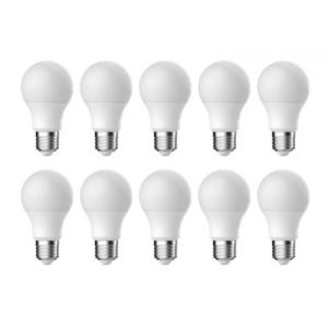 Lot 10 ampoules LED GLS E27 250lm 2.2W = 25W Ø6cm Diall blanc chaud
