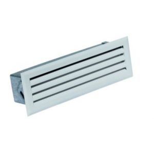 Grille de décompression à lamelles avec précadre blanc 195 x 60 Autogyre