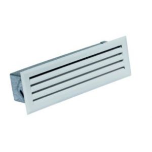 Grille de décompression à lamelles avec précadre blanc 195 x 60 DMO