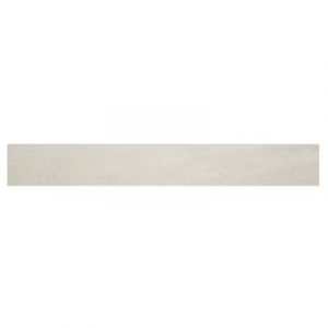 Plinthe en carrelage ivoire effet pierre L.60 x l.8 cm x &eacute;p.8 mm, GoodHome Soft Travertin