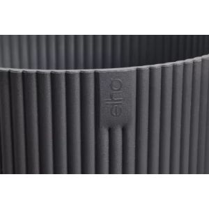 Cache-pot rond en plastique anthracite Elho &oslash;30cm