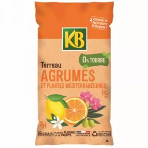 Terreau pour agrumes et plantes m&eacute;diterran&eacute;ennes sans tourbe 6 L KB