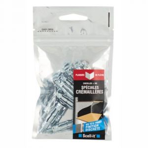 Kit 12 chevilles à expansion + vis tête fraisée pour crémaillière Scell-It