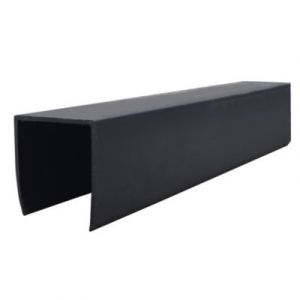 Profilé de finition PVC en U gris anthracite L.175 cm