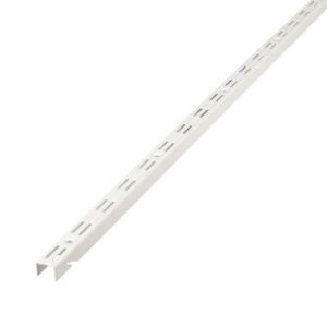 Crémaillère double perforation Poppit fixation facile 100 cm blanc Form