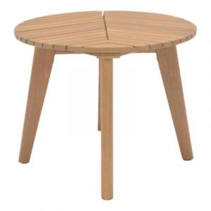 Table basse de jardin ronde en bois d'eucalyptus GoodHome Hania