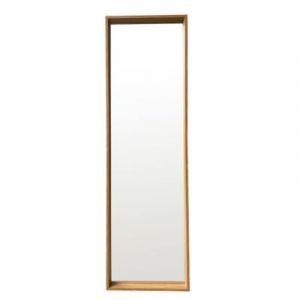 Miroir en bois Kira effet chêne l.60 x H.160cm Ornami