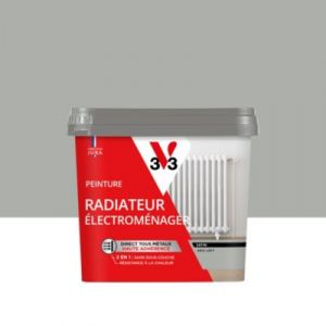 Peinture de r&eacute;novation radiateur &eacute;lectrom&eacute;nager V33 gris loft satin 0,75L