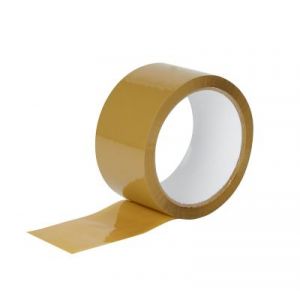 Adh&eacute;sif d'emballage marron 50&nbsp;mm x 50&nbsp;m - 2 pi&egrave;ces