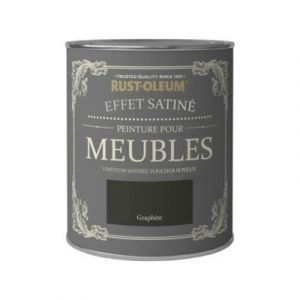 Peinture pour meubles Rust-Oleum graphite effet poudré satin 125ml