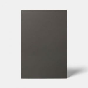Porte de meuble de cuisine Garcinia gris anthracite brillant l. 60 cm x H. 90 cm GoodHome