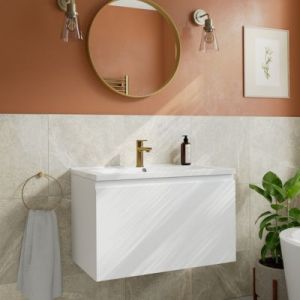 Carrelage sol et mur intérieur beige effet pierre L.45 x l.45 cm x ép.9,1 mm - lot de 7, GoodHome Limo Mocca