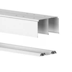 Kit rails de portes coulissantes GoodHome Arius blanc 150 cm