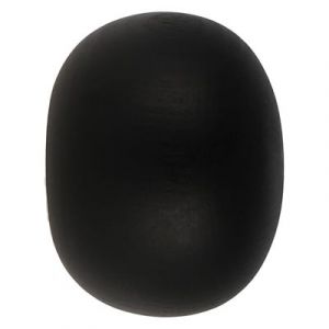 Embout boule pour barre &agrave; rideau Lamia bois de h&ecirc;tre noir &Oslash;28mm GoodHome
