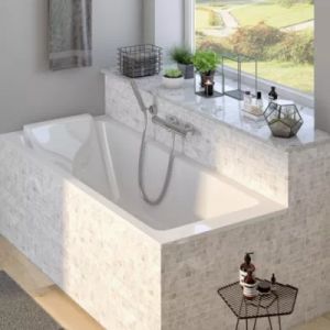 Baignoire droite 180 x 75 cm blanc brillant Jacob Delafon