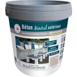 Enduit béton minéral Résine extérieur nce dune mat 4kg