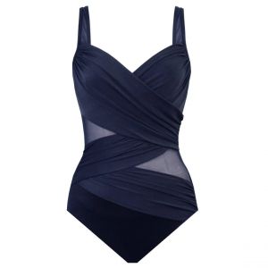 Maillot de bain une pièce gainant armatures bleu
