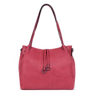 Sac porté épaule 2 anses GRACIEUSE Framboise Demi