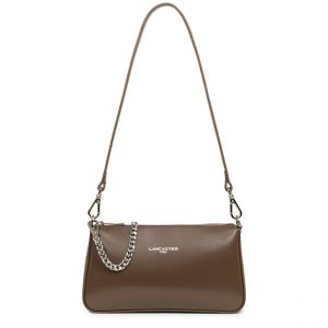 Sac trotteur Zipp&eacute;e Suave Even marron en cuir