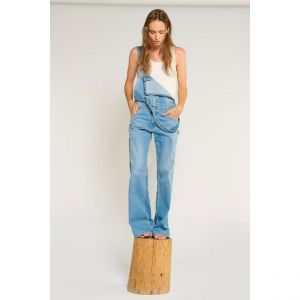 Salopette loose, large en jeans LAULY bleu Willa