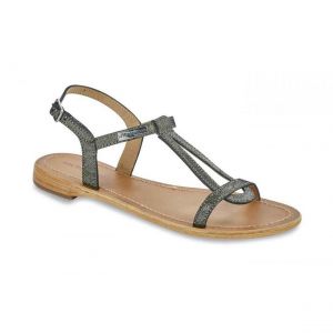 Sandale femme HAMAT Noir en cuir