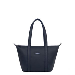 Sac cabas port&eacute; &eacute;paule TARA Bleu nuit Cara noir