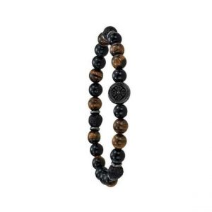 Bracelet Homme Jourdan SU943H - YASUR  - Perle marron
