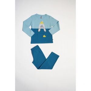 Pyjama Long garçon en Coton - Bleu - Otarie