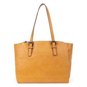 Sac porté épaule 2 anses - A4 - Moutarde - Gracieuse