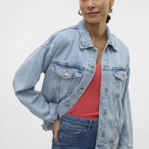 Veste en jean oversize Tessa bleu clair Mila