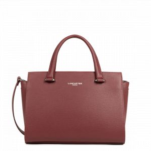 Sac à main Zippé M Sierra bordeaux en cuir