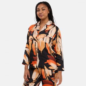 Chemisier pyjama homewear - Noir en viscose