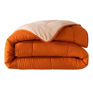 Couette 200x200 HEBE 400 g/m² orange en polyester