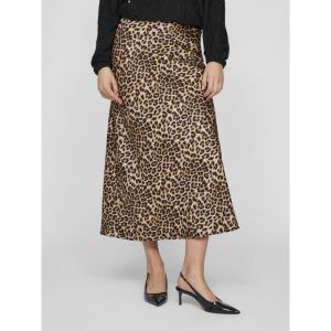 Jupe longue motifs léopard Ellette marron Ana