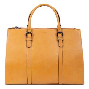 Sac porté main 2 poignées - A4 - Moutarde - Gracieuse