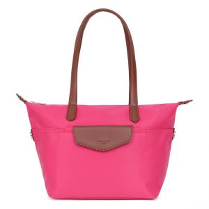 Sac cabas port&eacute; &eacute;paule - Fuchsia - Pop en nylon