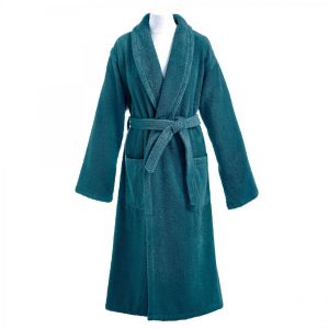 Peignoir de bain coton  Aqua - Vert Émeraude