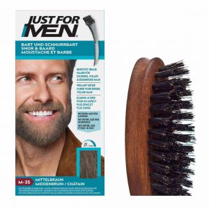 PACK COLORATION BARBE CHATAIN ET BROSSE &Agrave; BARBE - Couleur naturelle-Just For Men