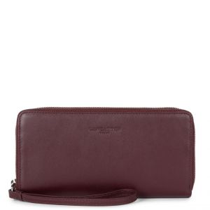 Compagnon Zipp&eacute; autour Paris PM marron en cuir