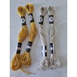 Lot De 4 &Eacute;chevettes De Fils M&eacute;tallis&eacute;s Or Et Argent - Occasion