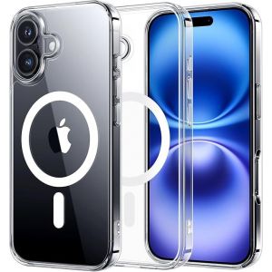 Protection Antichoc Qualit&eacute; Militaire Iphone 16 6,1 Pouces, Compatible Avec Magsafe, Anti-Jaunissement, Coque Magn&eacute;tique Pour Iphone 16, Transparent - Occasion