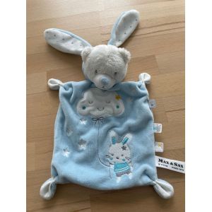 Doudou Ours Déguisé En Lapin Max Et Sax Bleu Nuage - Occasion